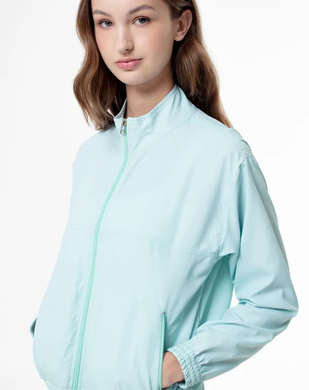Chaqueta regular fit sin capucha azul sold by Gef
