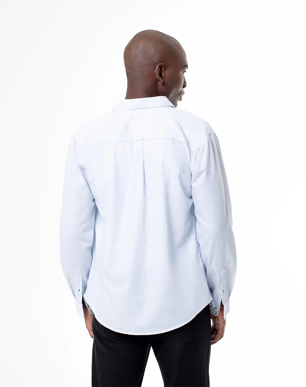 Camisa manga larga regular algodón rayas hombre sold by Gef product image thumbnail 2