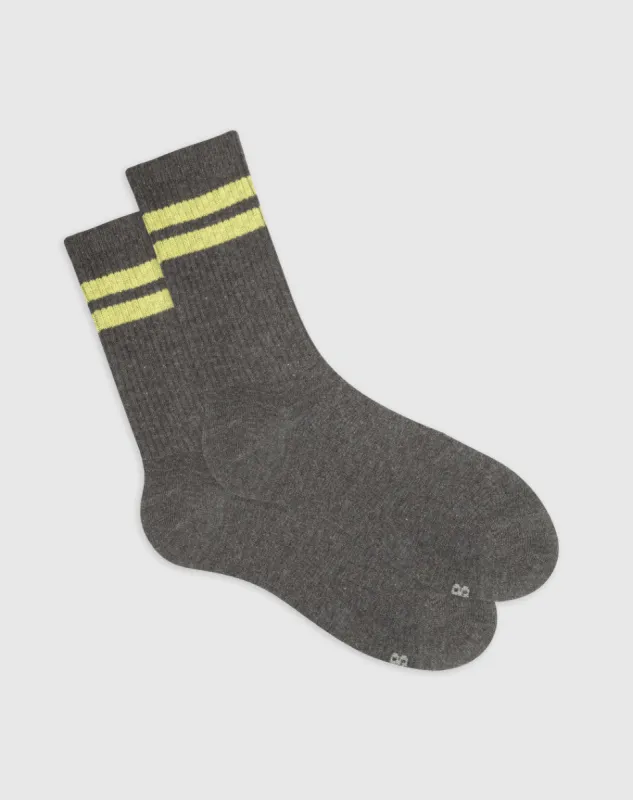 Medias largas gris heather sold by Gef