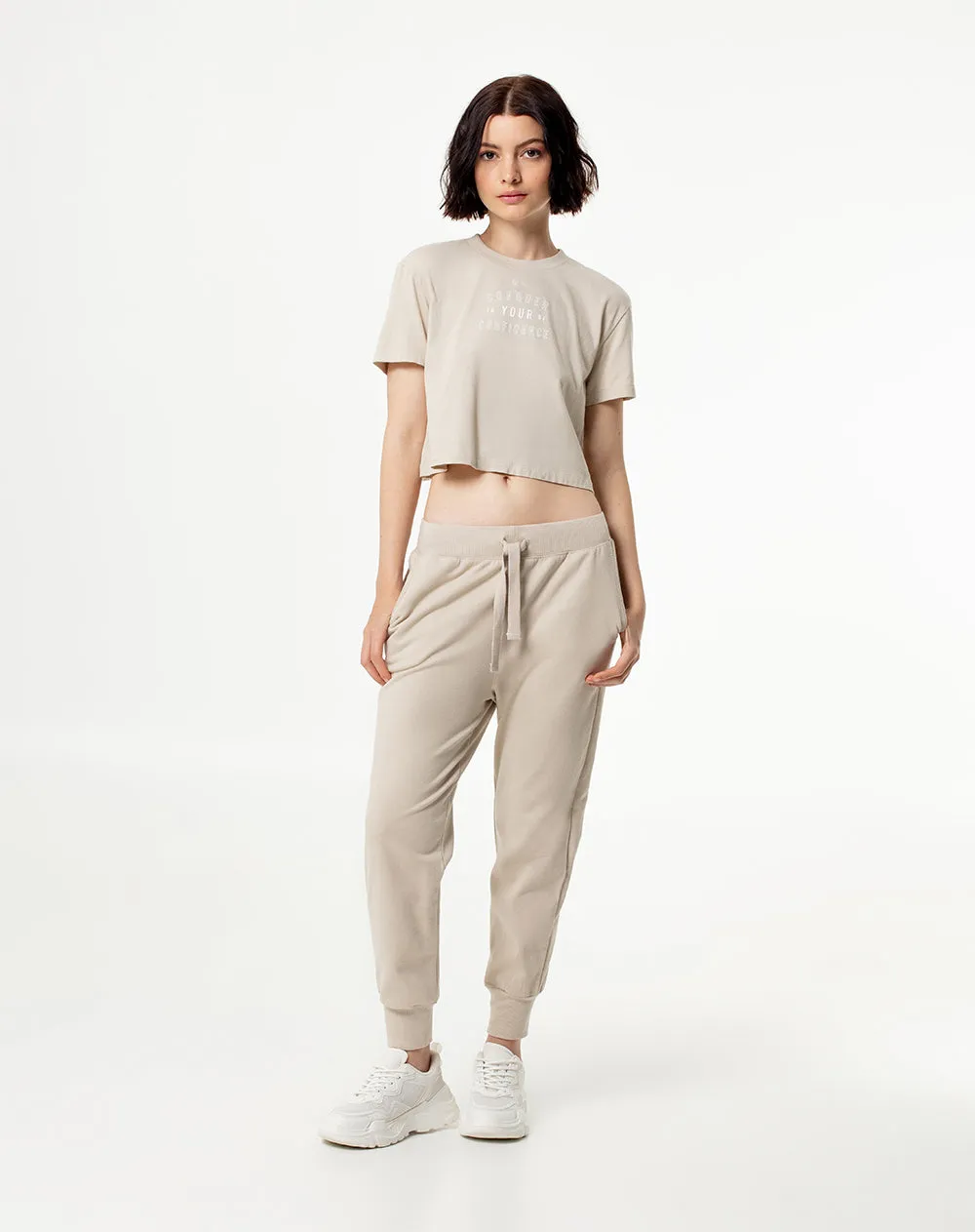 Camiseta cropped fit manga corta habana sold by Gef product image thumbnail 4