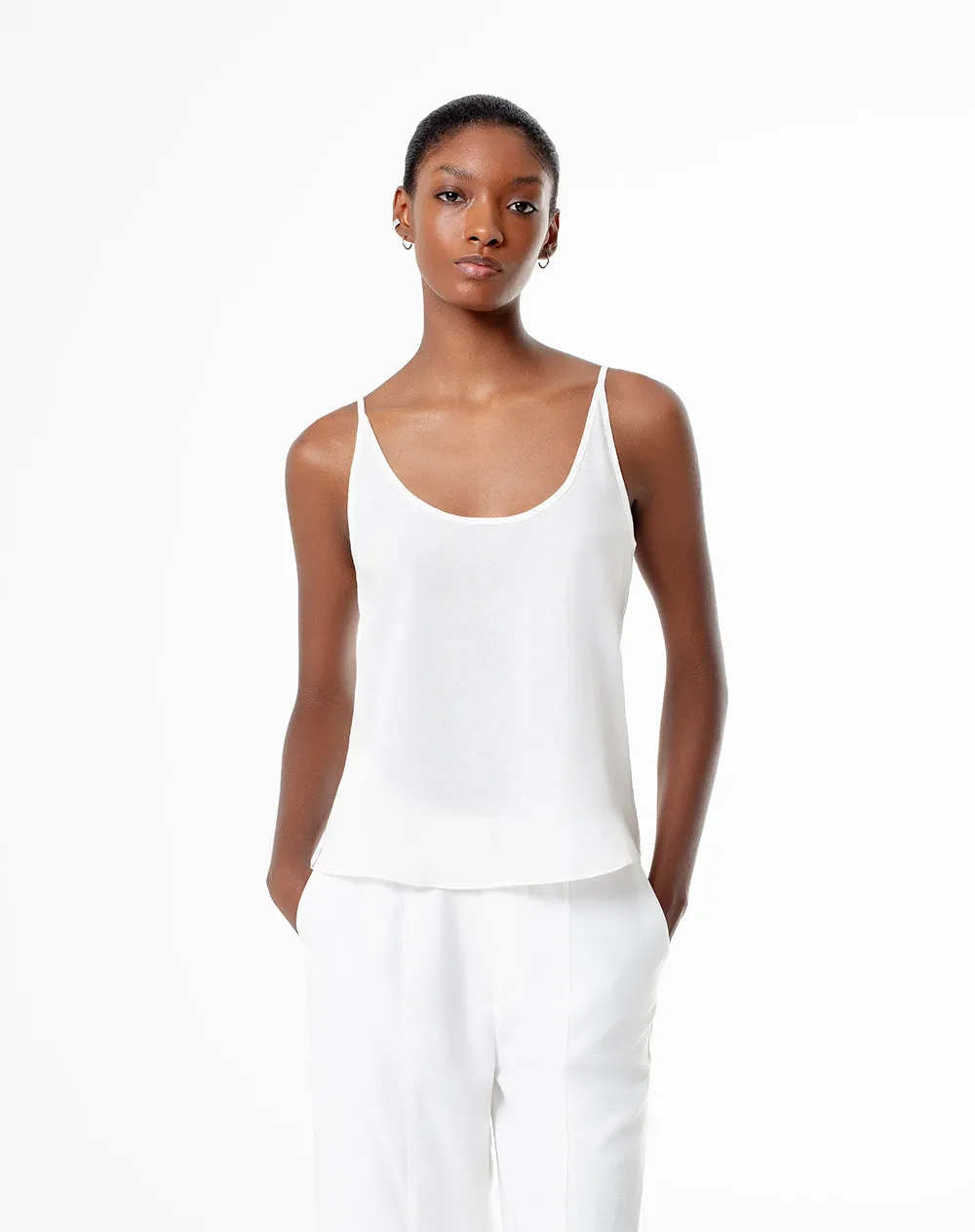 Blusa holgada blanca mujer sold by Gef