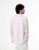 Camisa regular fit manga larga roja con rayas sold by Gef