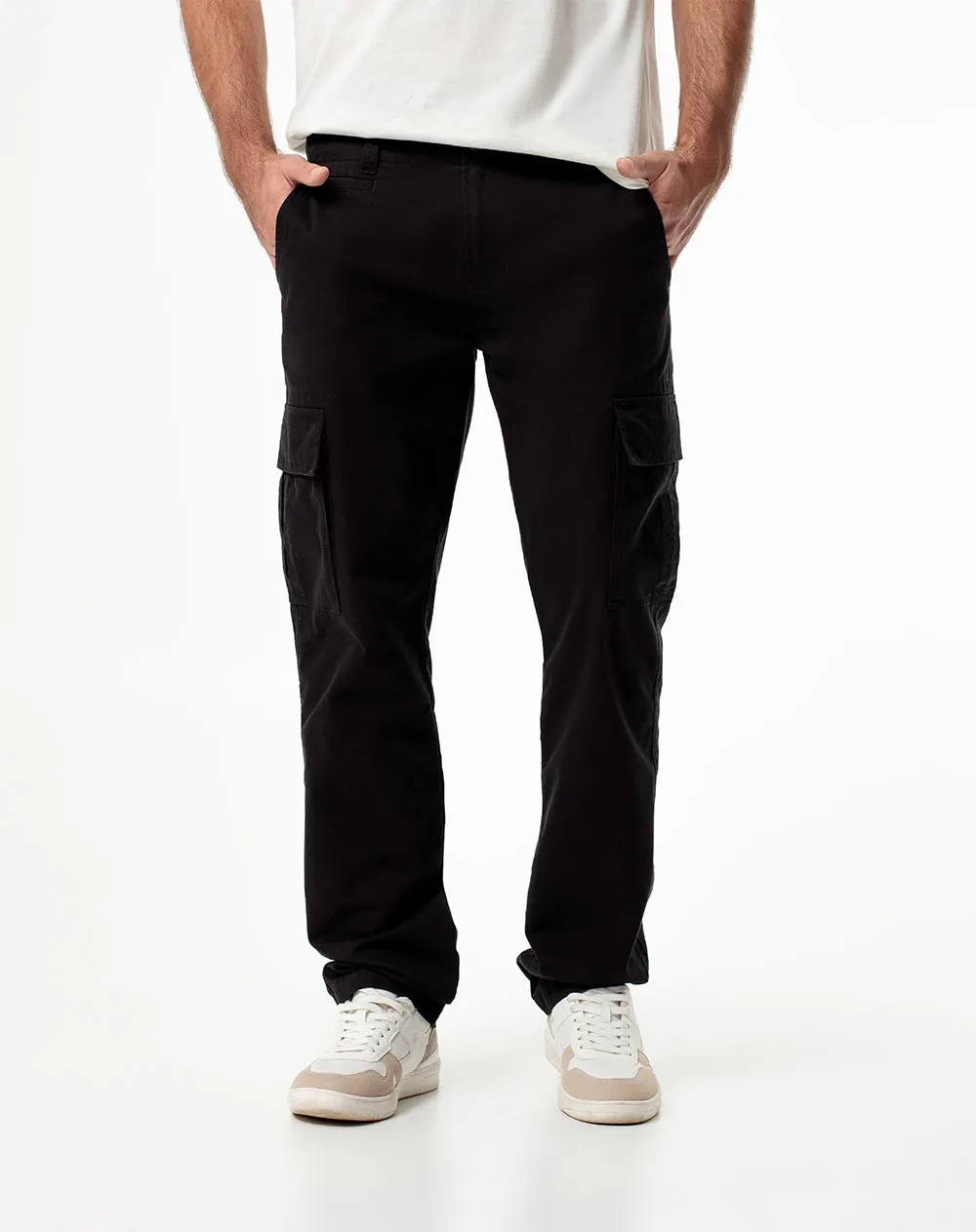 Pantalón slim fit tiro medio negro sold by Gef product image thumbnail 3