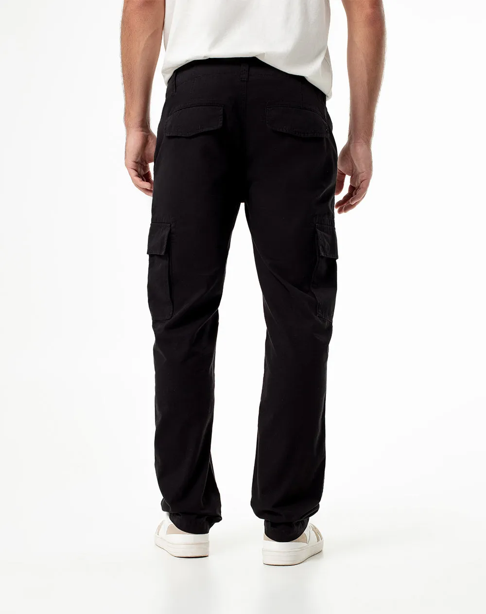 Pantalón slim fit tiro medio negro sold by Gef product image thumbnail 2
