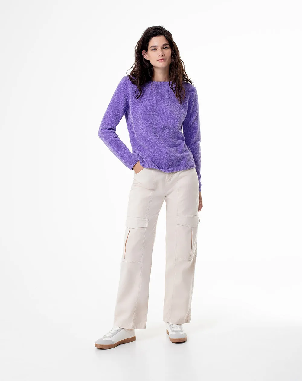 Buzo regular fit morado sold by Gef