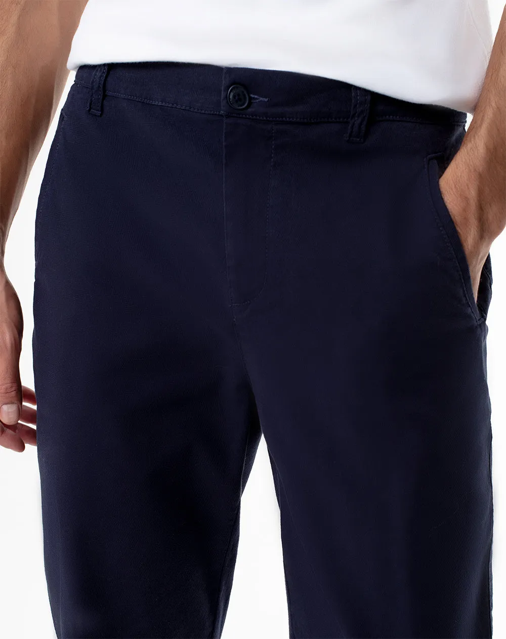 Pantalón regular fit tiro medio azul sold by Gef product image thumbnail 4