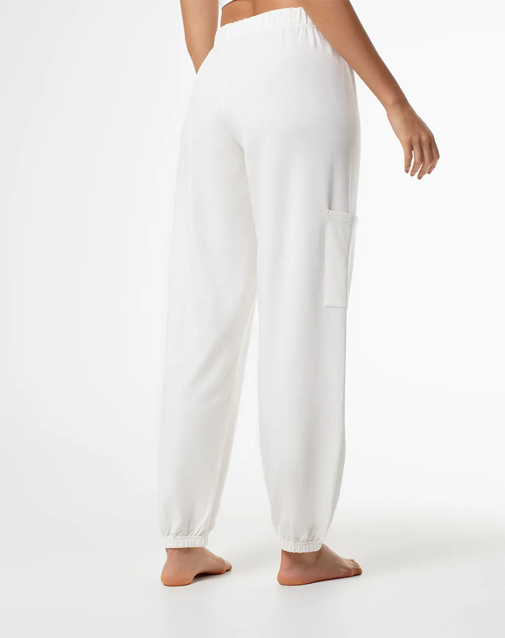 Jogger relax tiro medio algodón crudo mujer sold by Gef product image thumbnail 2