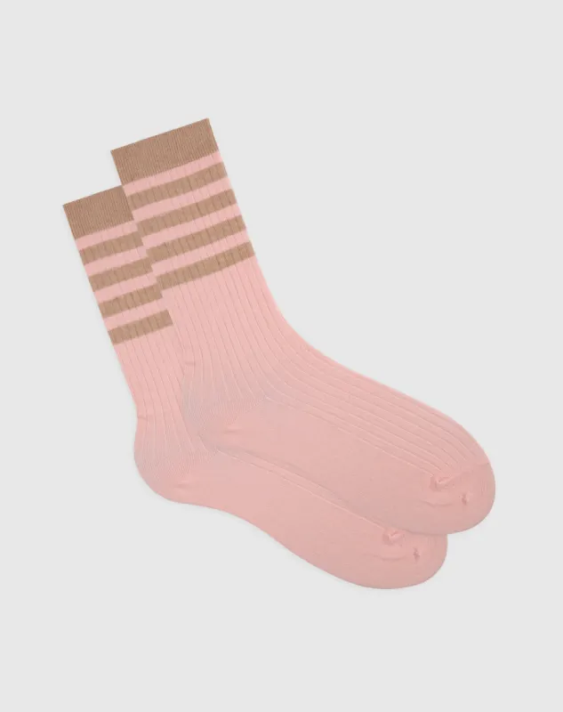 Medias mujer largas algodón rosadas sold by Gef