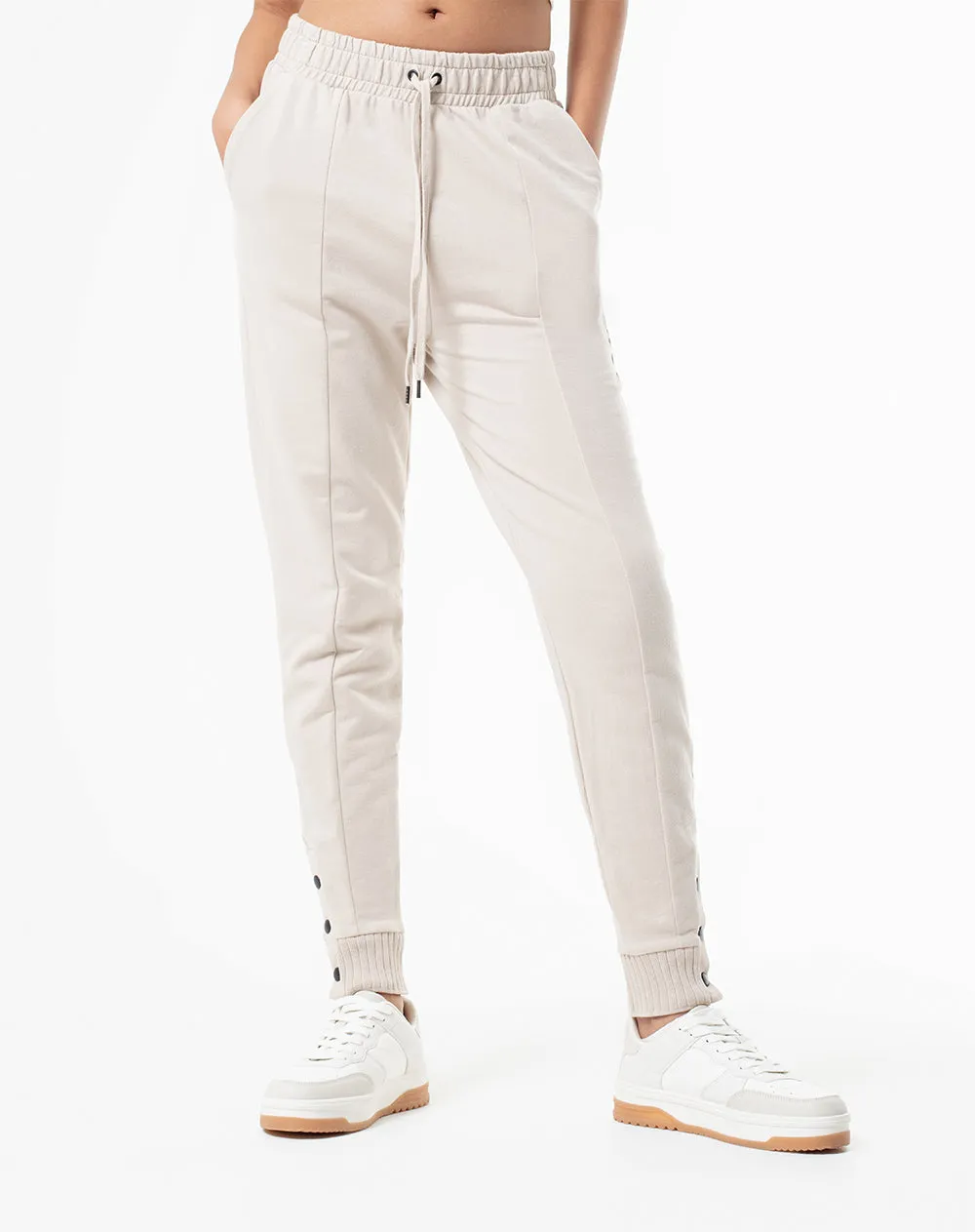 Jogger tiro medio algodón arena+ mujer sold by Gef product image thumbnail 3