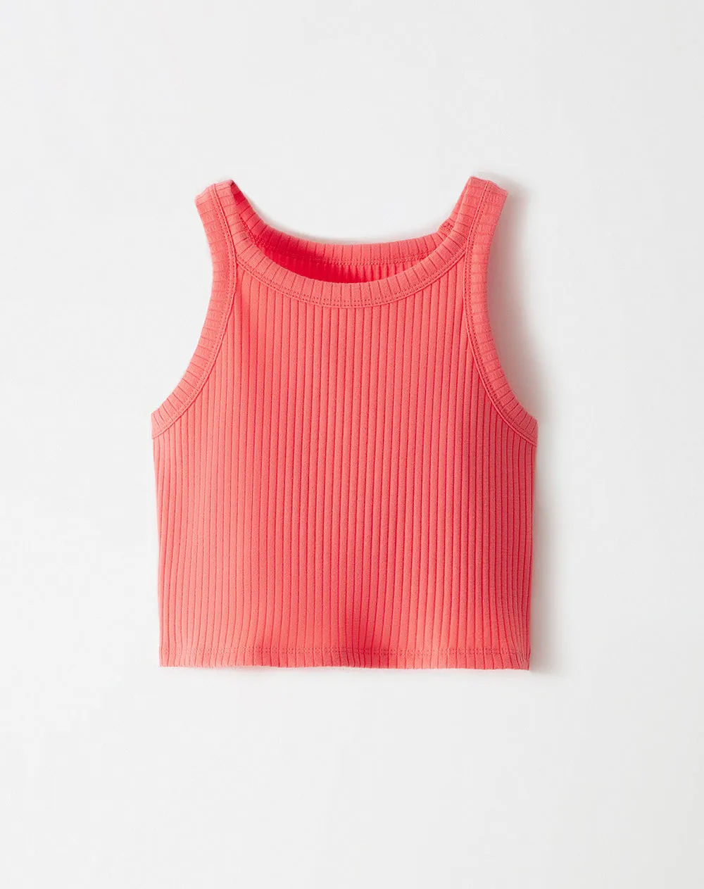 Crop top slim rib coral niña sold by Gef product image thumbnail 5