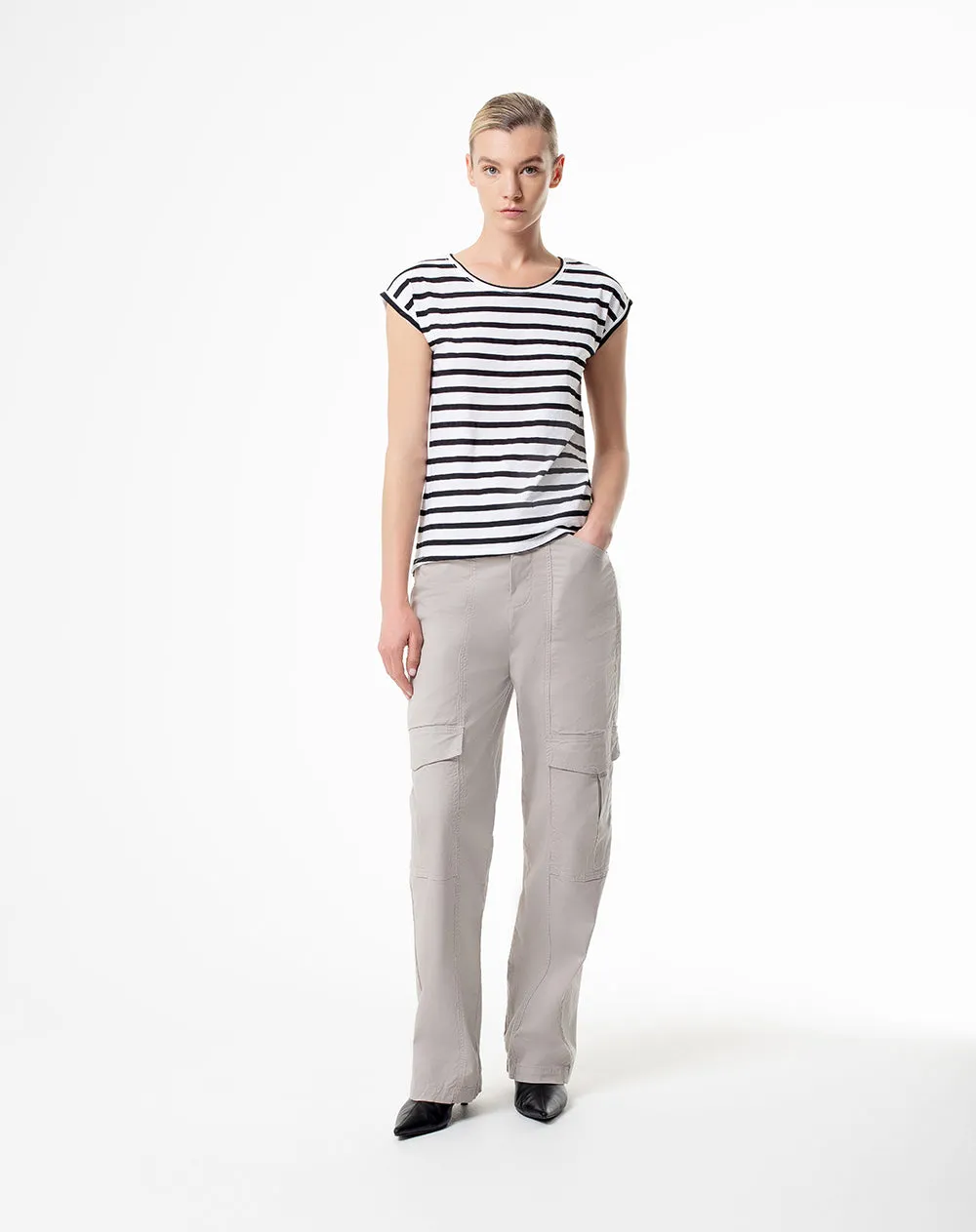 Camiseta regular algodón rayas mujer sold by Gef product image thumbnail 4