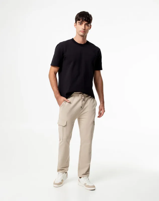 Jogger regular fit tiro medio khaki sold by Gef
