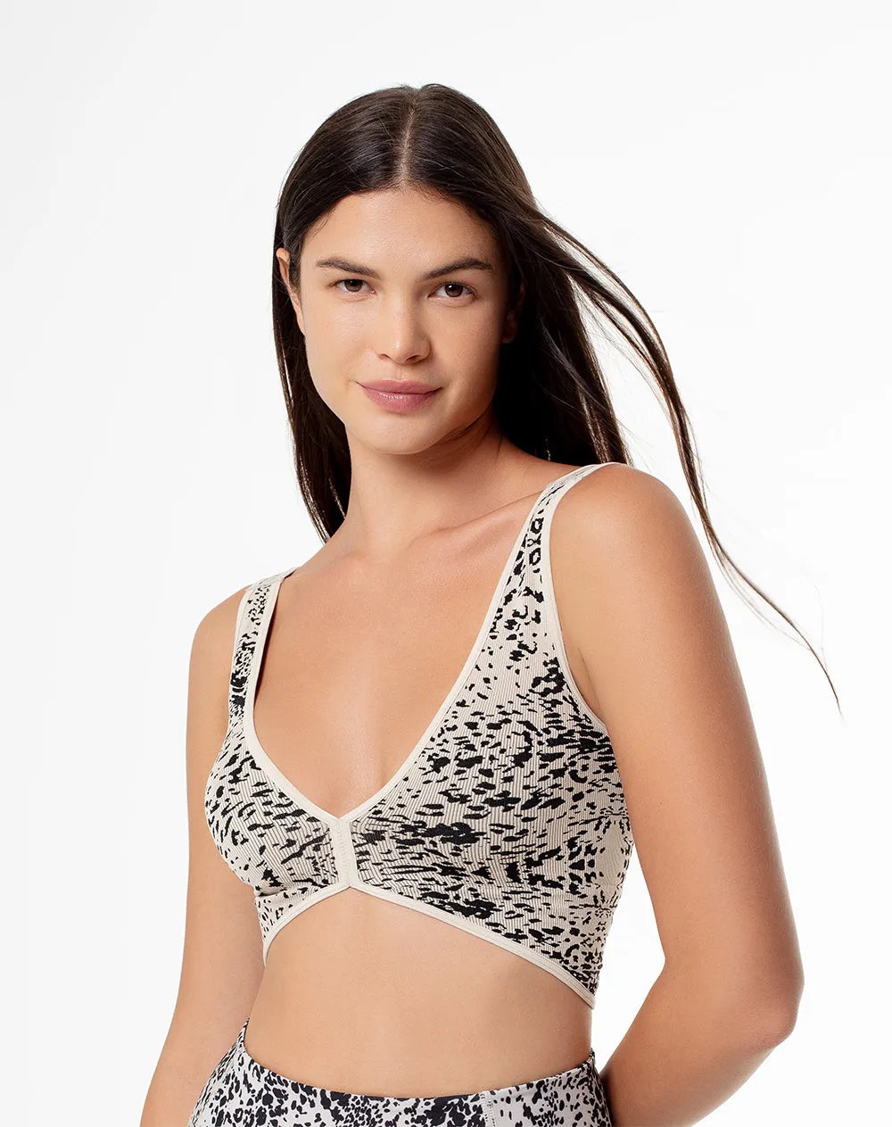 Top deportivo soporte medio seamless multifuncional estampado sold by Gef