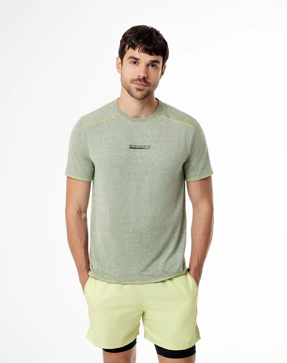 Camiseta deportiva hombre control humedad verde sold by Gef product image thumbnail 3
