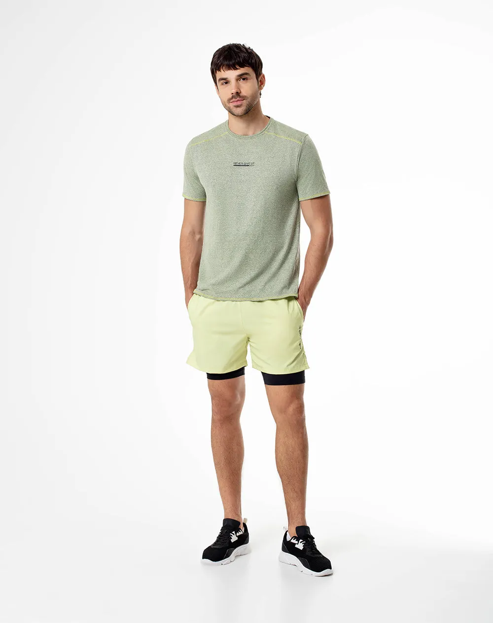 Camiseta deportiva hombre control humedad verde sold by Gef product image thumbnail 4