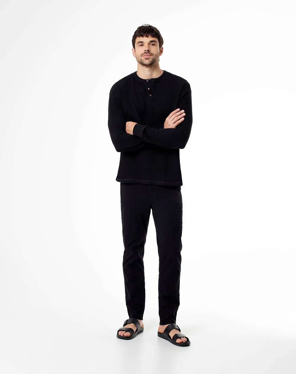 Camibuzo regular algodón negro hombre sold by Gef product image thumbnail 4