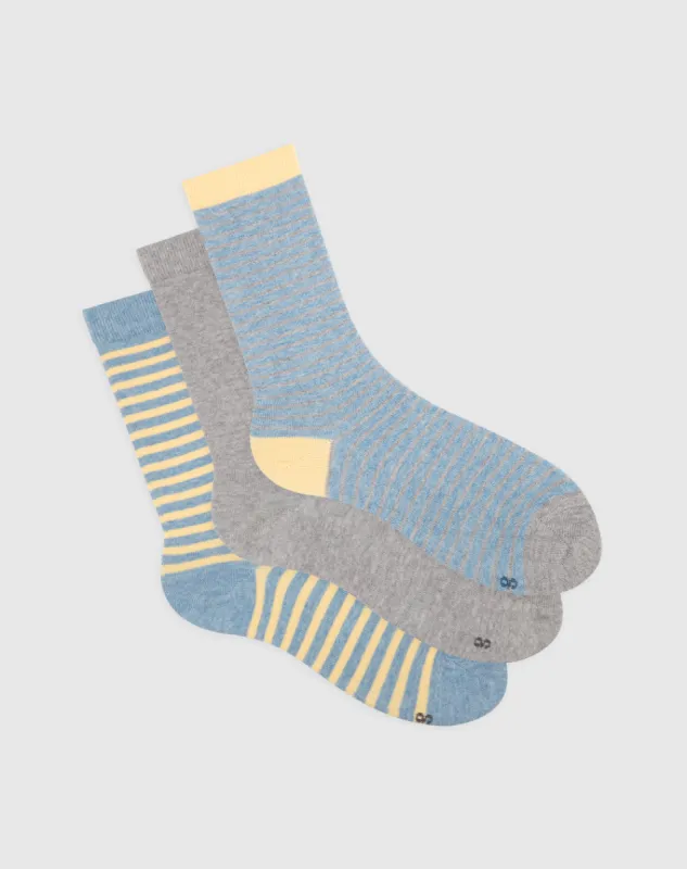 Medias mujer largas algodón pack x3 surtido sold by Gef