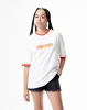 Camiseta oversized fit manga corta vainilla sold by Gef