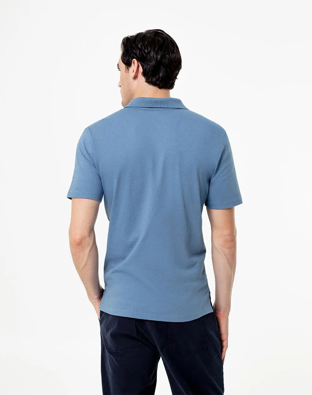 Polo slim fit azul con bloques sold by Gef product image thumbnail 2