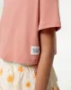 Camiseta cropped fit manga corta rosa sold by Gef