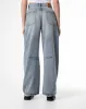 Jean wide leg tiro medio 100% algodón índigo medio mujer sold by Gef