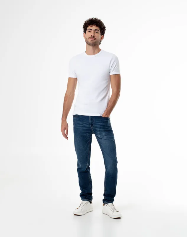 Jean skinny fit tiro medio indigo oscuro sold by Gef