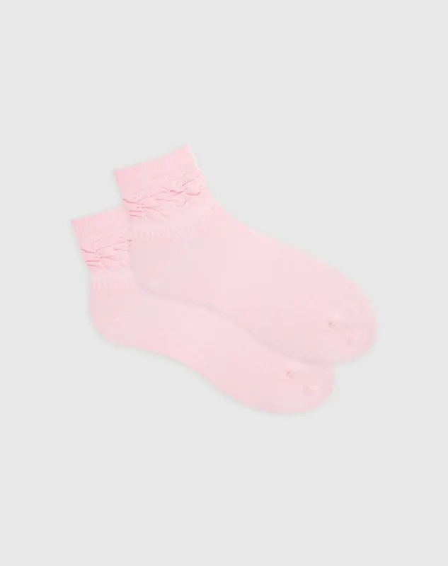 Medias cortas rosadas claras sold by Gef