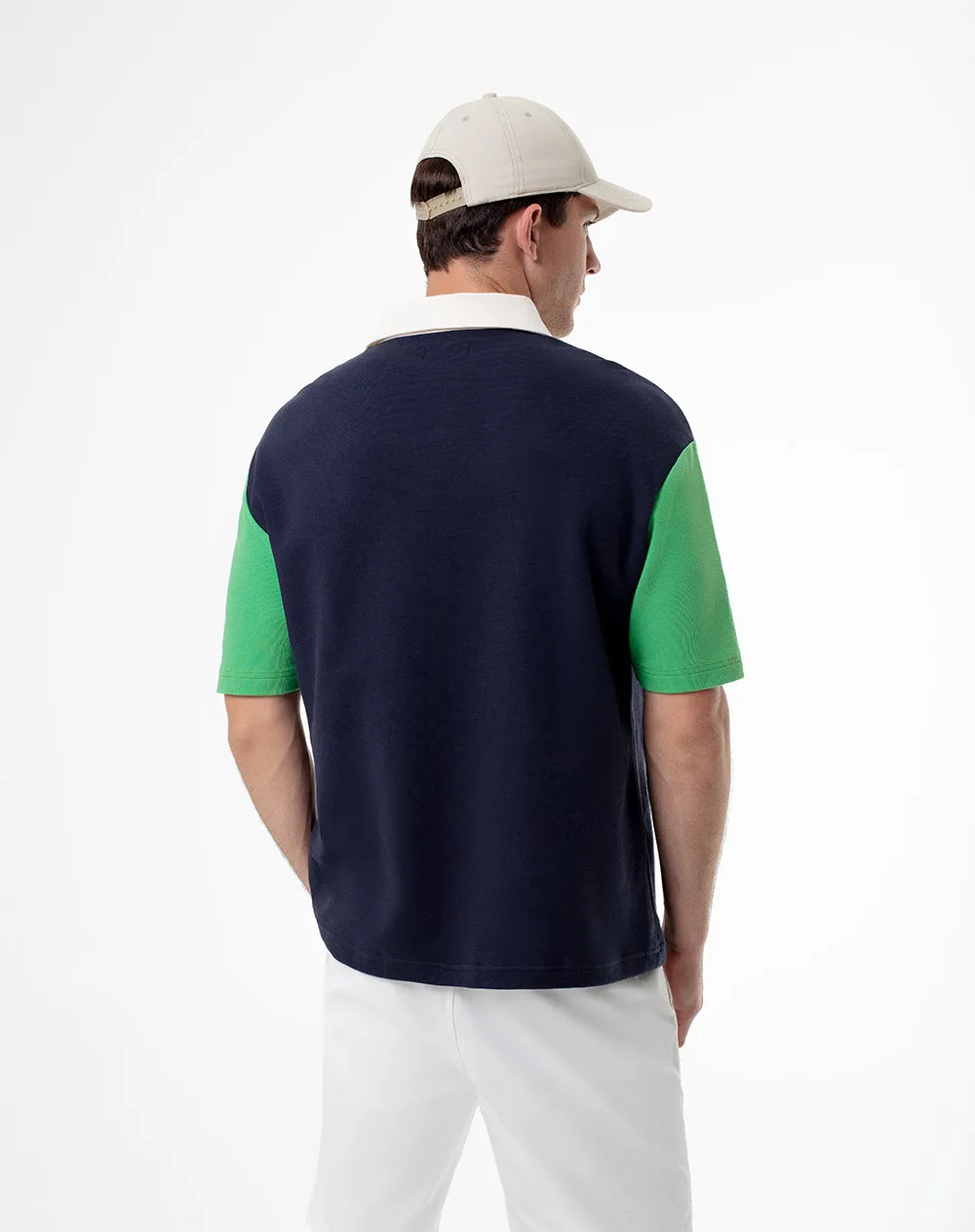 Polo regular fit azul con bloques sold by Gef product image thumbnail 2