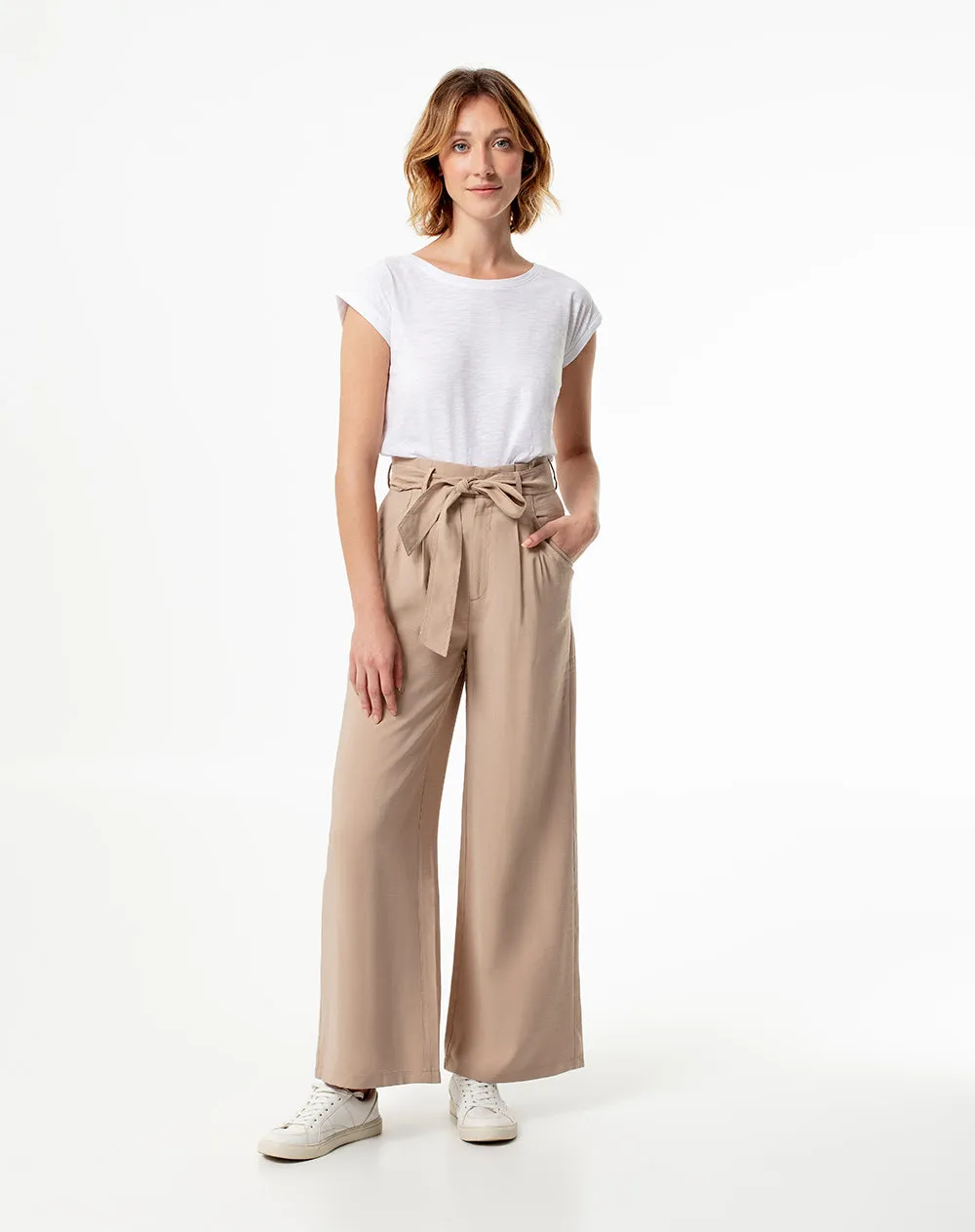 Camiseta regular algodón blanca mujer sold by Gef product image thumbnail 4