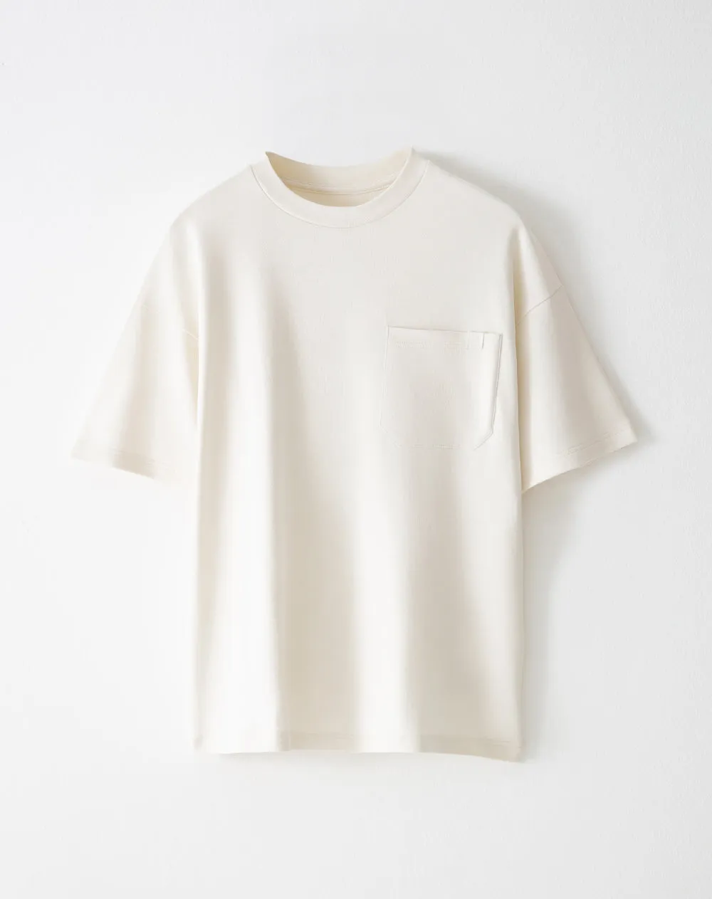 Camiseta oversize algodón vainilla hombre sold by Gef product image thumbnail 5