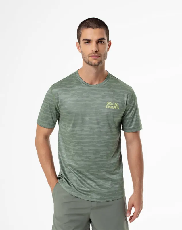 Camiseta deportiva control humedad verde hombre sold by Gef