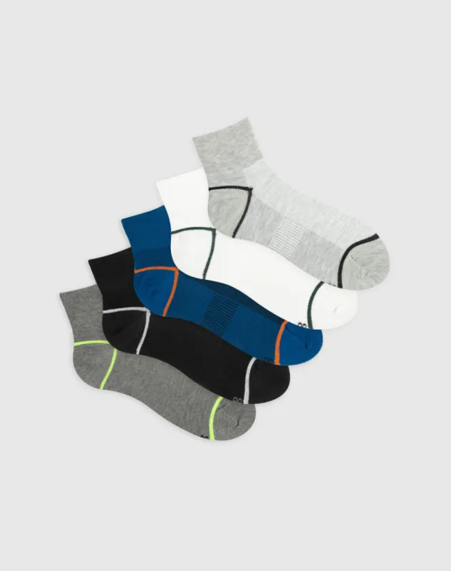 Medias hombre tobillera transpirable pack x5 surtido sold by Gef