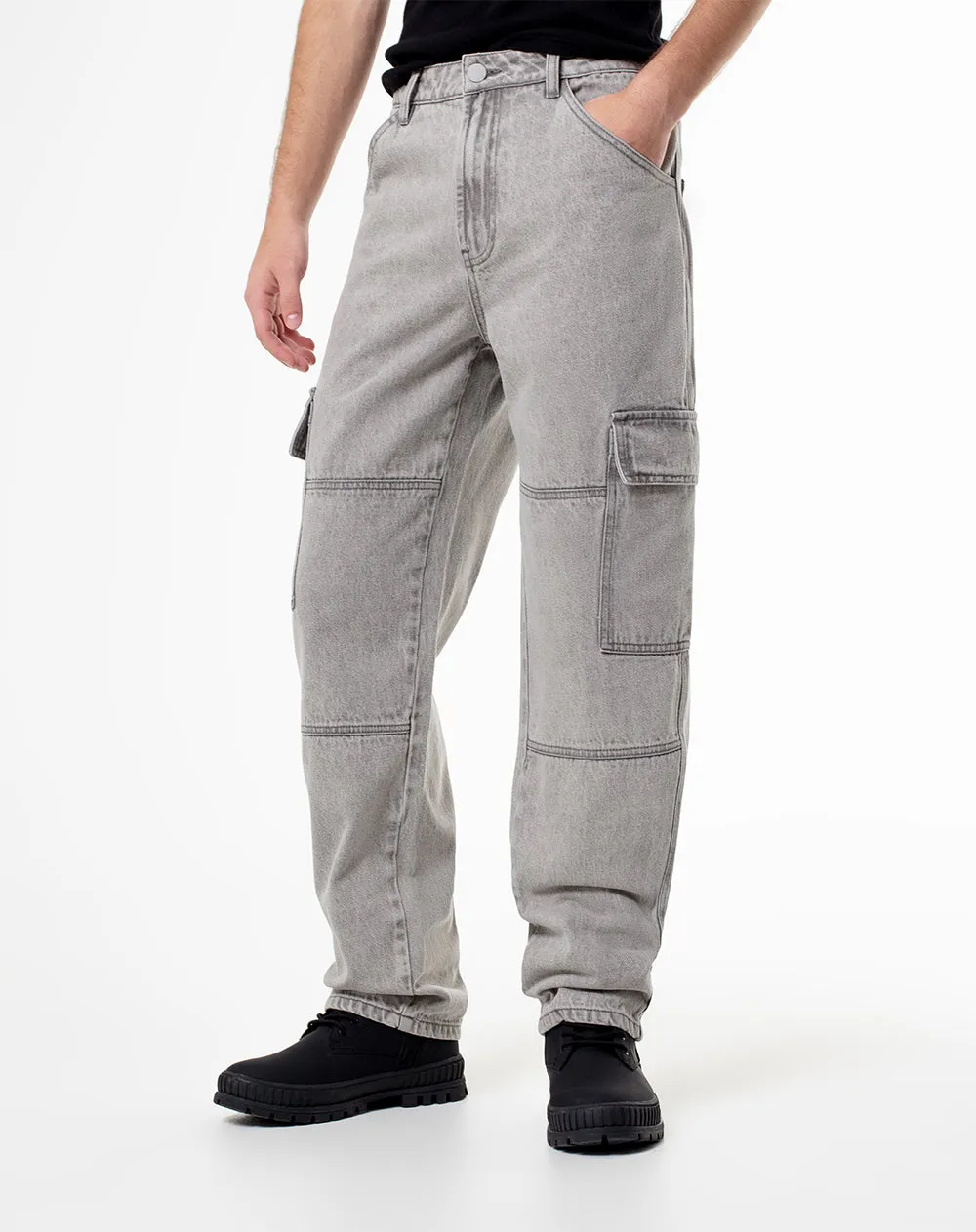 Jean cargo recto gris hombre sold by Gef product image thumbnail 3