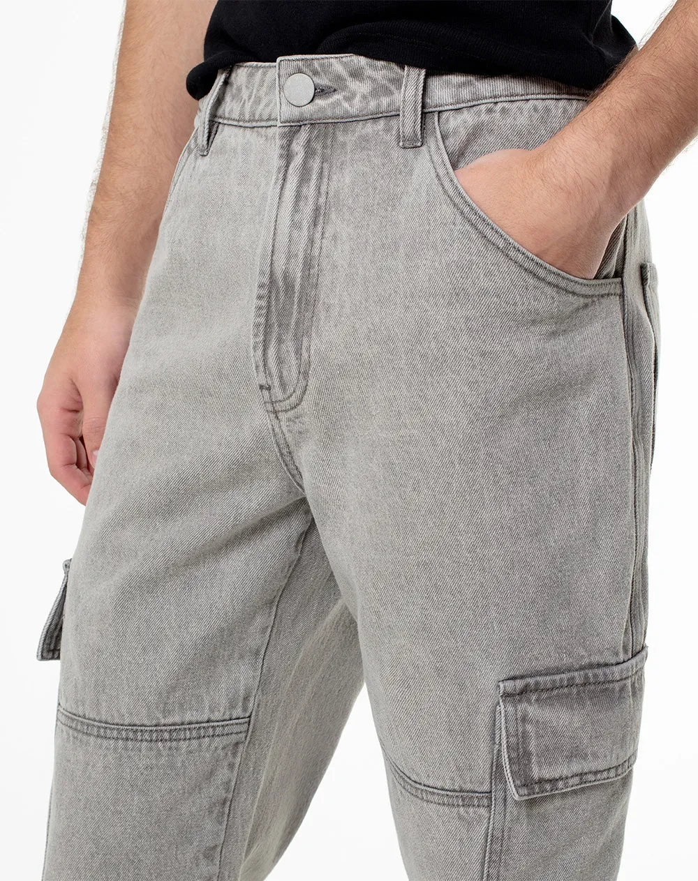Jean cargo recto gris hombre sold by Gef product image thumbnail 4