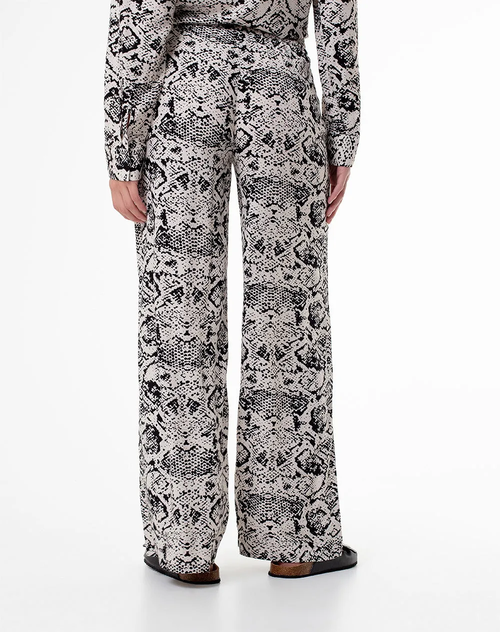 Pantalón wide leg tiro medio estampado mujer sold by Gef product image thumbnail 2