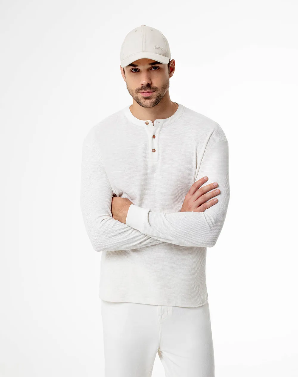 Camibuzo regular algodón vainilla hombre sold by Gef