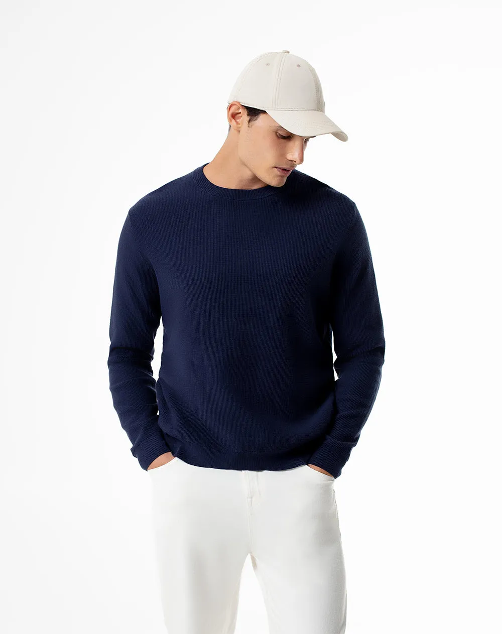 Buzo regular fit azul sold by Gef