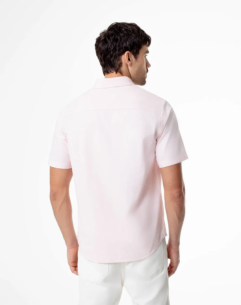 Camisa manga corta regular algodón rosa hombre sold by Gef product image thumbnail 2