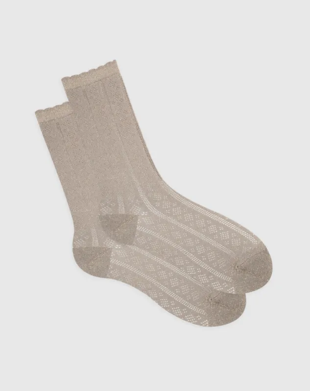 Medias largas gris jaspe sold by Gef