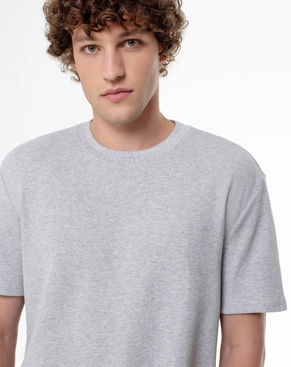 Camiseta regular algodón gris hombre sold by Gef product image thumbnail 3