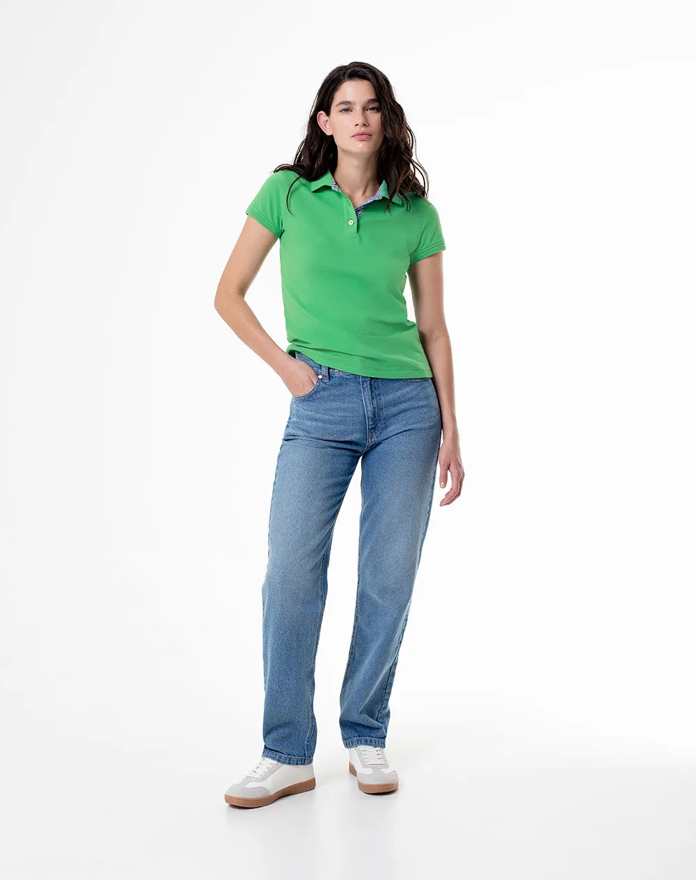 Polo slim fit verde sold by Gef product image thumbnail 4