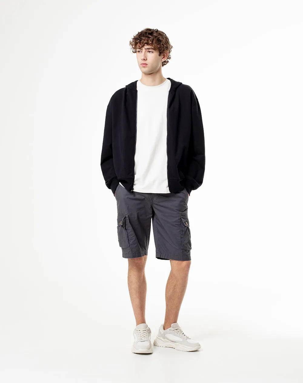 Bermuda cargo regular drill algodón gris hombre sold by Gef product image thumbnail 3