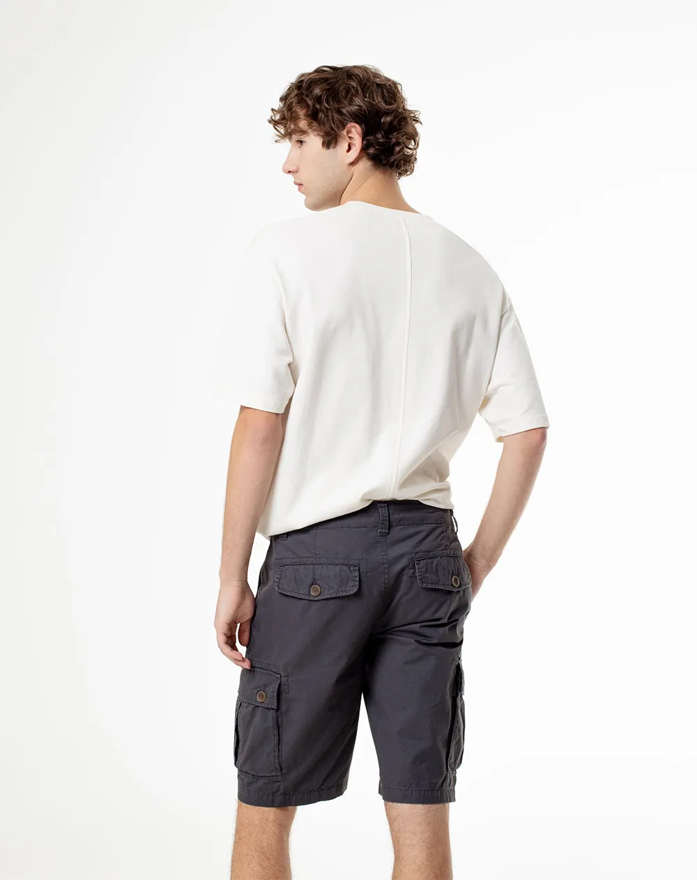 Bermuda cargo regular drill algodón gris hombre sold by Gef product image thumbnail 2