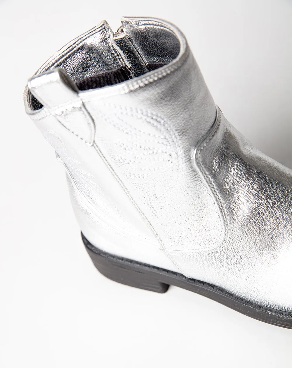 Botas caña baja plateado sold by Gef product image thumbnail 3