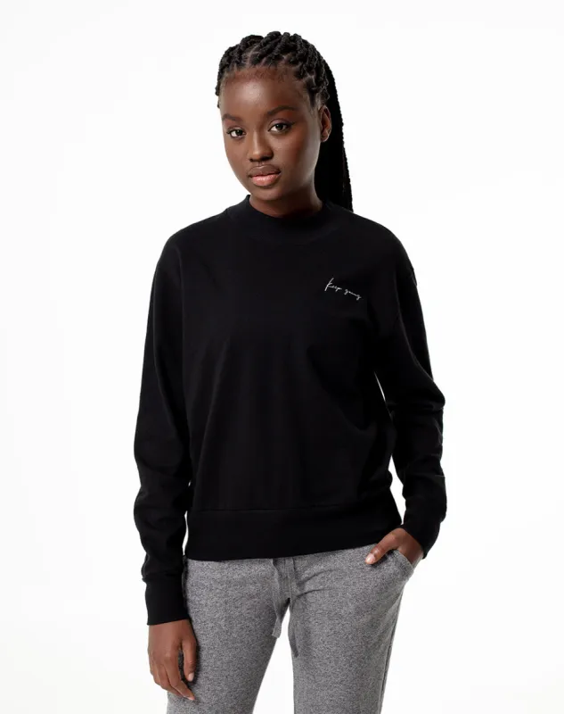 Buzo algodón sostenible negro para mujer sold by Gef