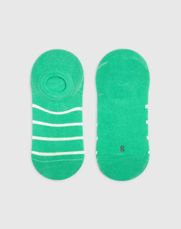 Medias baletas verdes rayas sold by Gef