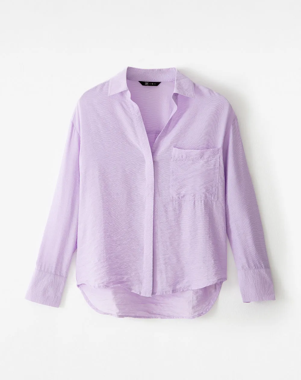 Camisa regular fit manga larga lila sold by Gef product image thumbnail 5