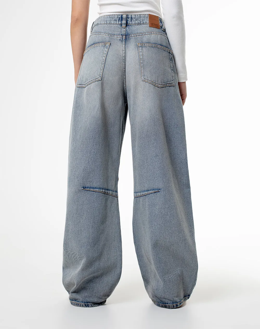 Jean regular fit tiro alto indigo claro sold by Gef product image thumbnail 2