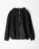 Chaqueta regular fit con capucha denim negro sold by Gef