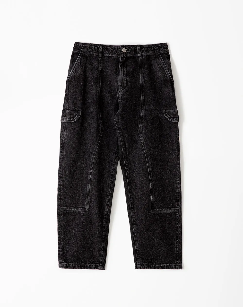 Jean loose fit tiro medio denim negro sold by Gef product image thumbnail 5